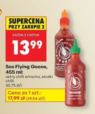 Sos ostry chilli sriracha, słodki promocja w Biedronka