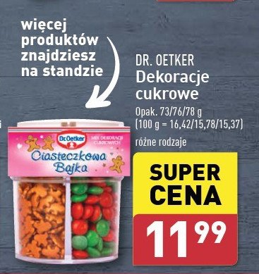 Posypka ciasteczkowa bajka Dr. oetker promocja w Aldi