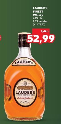 Whisky Lauder's Finest promocja w Kaufland