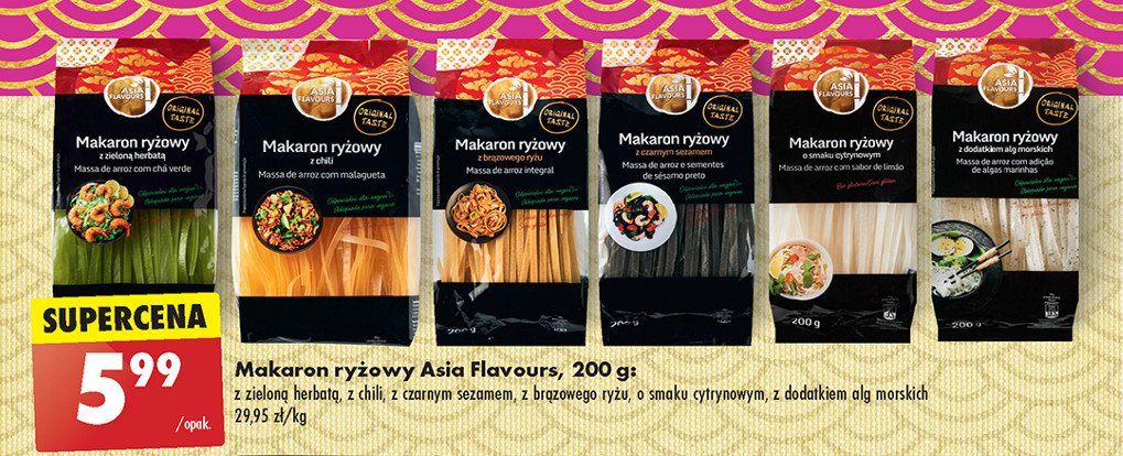 Makaron ryżowy chilli Asia flavours promocja