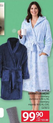 Szlafrok damski lub męski promocja w Selgros