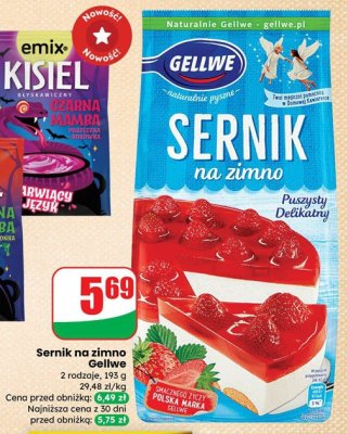 Sernik na zimno Gellwe promocja w Dino