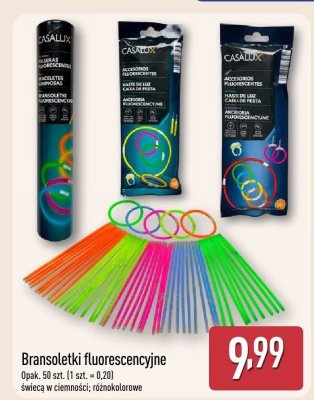 Bransoletki fluorescencyjne CASALUX promocja w Aldi