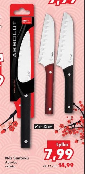 Nóż santoku 12 cm Ravi promocja w Kaufland