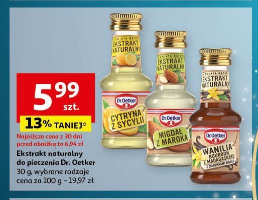 Ekstrakt naturalny migdał z maroka Dr. oetker ze świata natury promocja