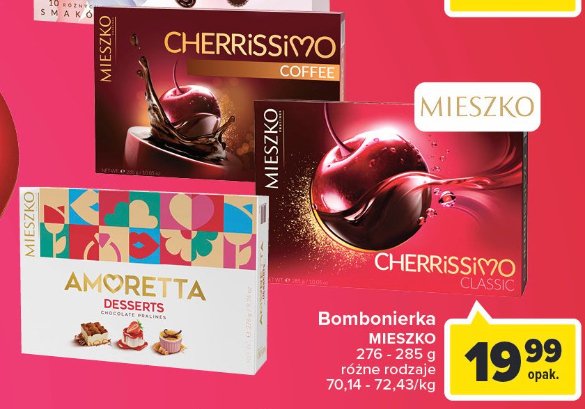 Bombonierka coffee Mieszko cherrissimo promocja