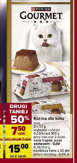 Karma dla kota mus z wołowiną promocja