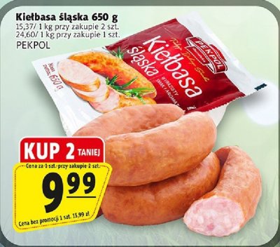 Kiełbasa śląska Pekpol promocja w Prim Market