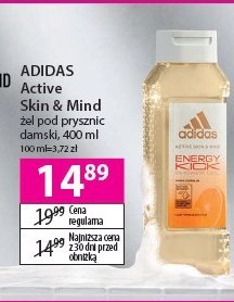 Żel pod prysznic energy kick Adidas active skin & mind promocja