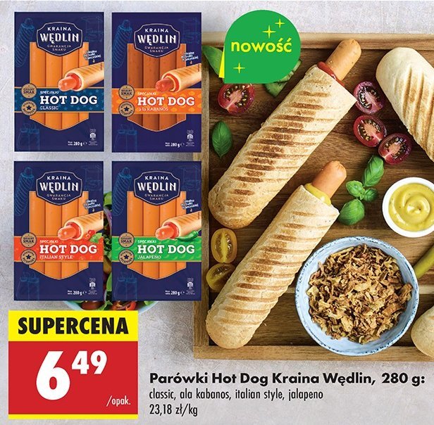 Parówki hot dog ala kabanos Kraina wędlin promocja