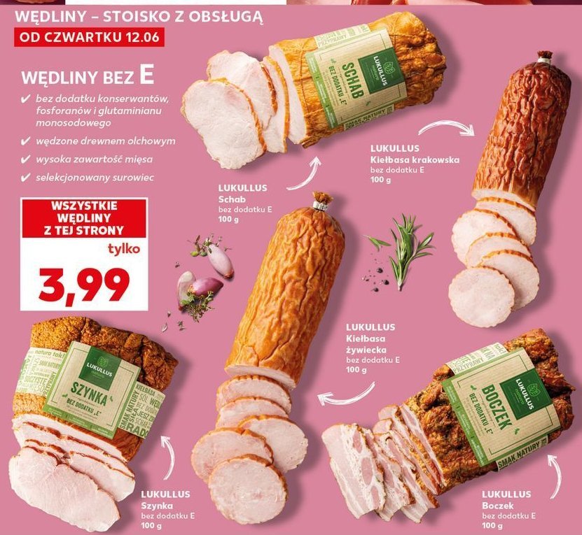 Szynka bez dodatku e Lukullus promocja