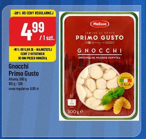 Makaron gnocchi Melissa primo gusto promocja