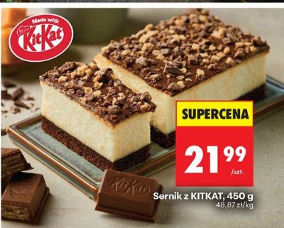 Sernik z KITKAT promocja w Biedronka