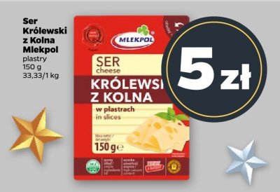 Ser Królewski z Kolna plastry promocja w Netto