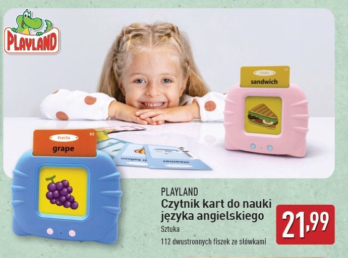 Czytnik kart do nauki języka angielskiego Playland promocja