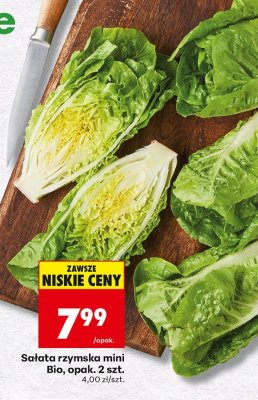 Sałata rzymska mini Bio 2 szt. promocja w Biedronka