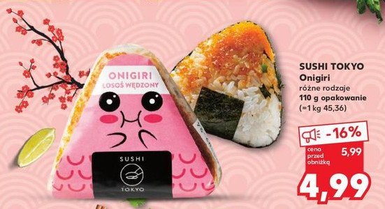 Onigiri łosoś wędzony Sushi tokyo promocja w Kaufland