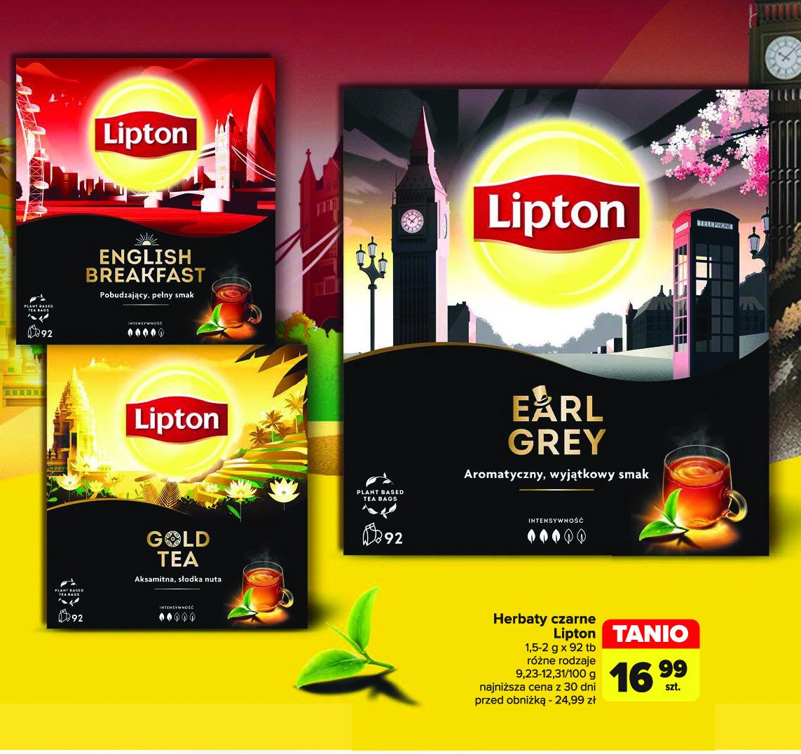 Herbata LIPTON BRILLIANT GOLD TEA promocja