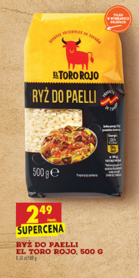 Ryż do paelli El toro rojo promocja