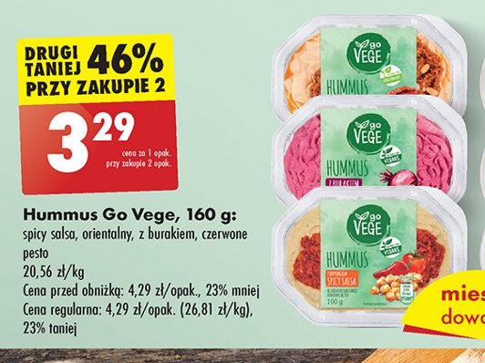 Hummus orientalny Govege promocja