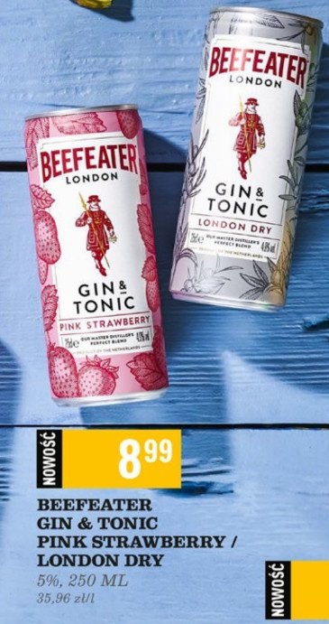 Gin Beefeater london dry promocja