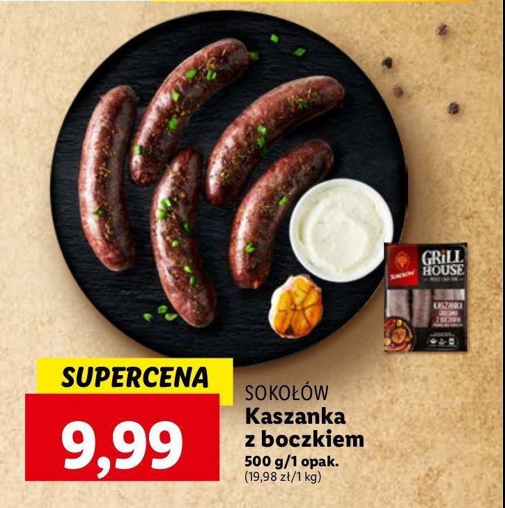 Kaszanka z boczkiem Soko艂贸w promocja