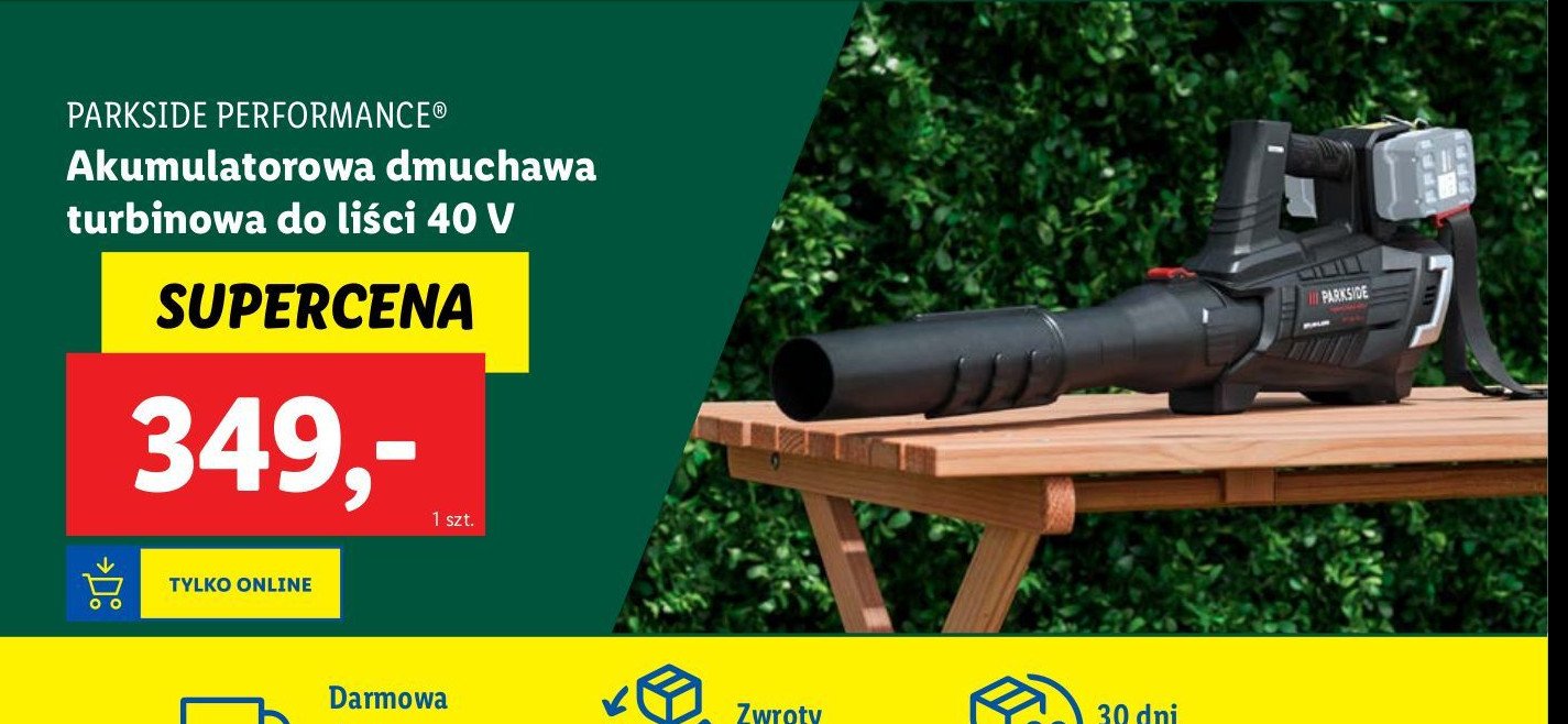 Dmuchawa do liści 40 v Parkside promocja