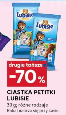 Ciastka Petitki Lubisie promocja w Stokrotka