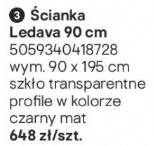 Ścianka Ledava promocja w Castorama