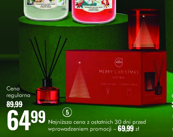 Zestaw prezentowy apple & cinnamon: świeca zapachowa 130 g + patyczki zapachowe 100 ml Aroma home promocja w Super-Pharm