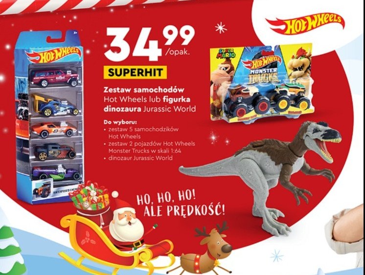 Niebezpieczny dinozaur Hot wheels promocja