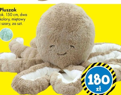 Pluszak ok. 150 cm, dwa kolory, miętowy i szary promocja w Tedi