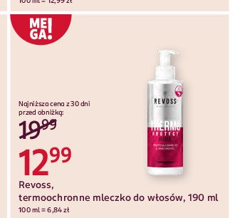 Mleczko termoochronne do włosów REVOSS promocja w Rossmann