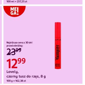 Tusz do rz臋s vampire Lovely promocja