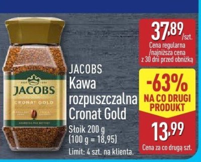 Kawa rozpuszczalna Cronat Gold  promocja w Aldi