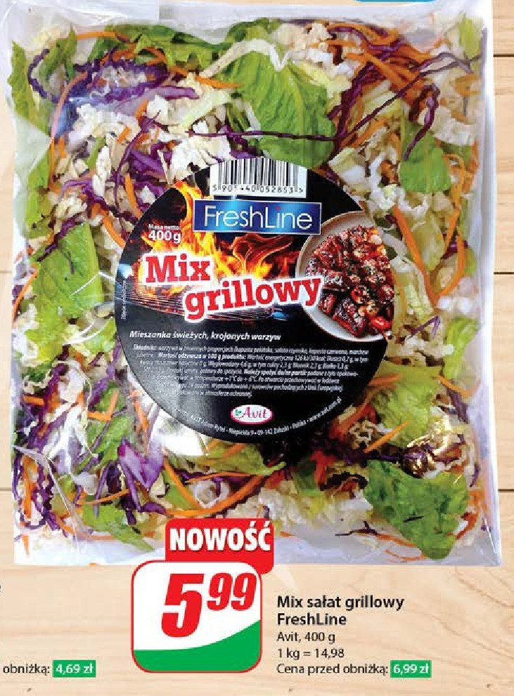 Mix grillowy Freshline promocja w Dino