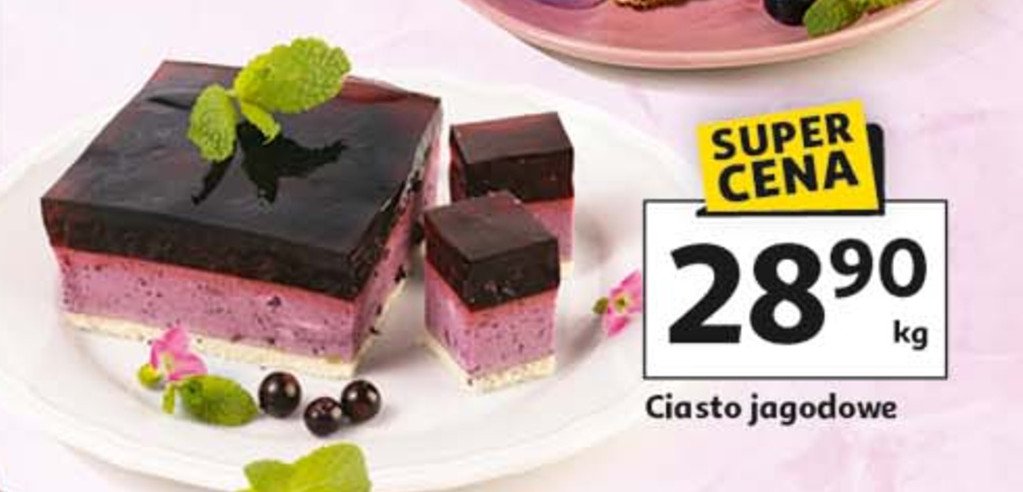 Ciasto jagodowe promocja w Auchan