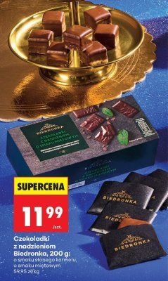 Czekoladki z nadzieniem słony karmel 200g promocja w Biedronka