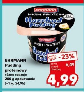 Pudding o smaku orzechowym Ehrmann high protein promocja