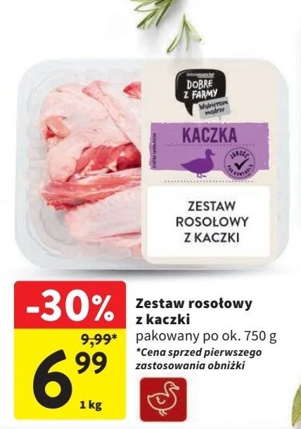 Zestaw rosołowy z kaczki Intermarche dobre z farmy promocja