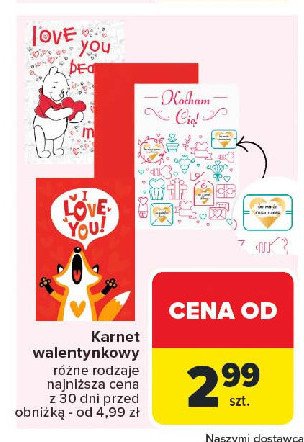 Karnet walentynkowy promocja w Carrefour Market