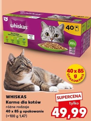 Karma dla kotów 40x85 g, różne rodzaje promocja w Kaufland