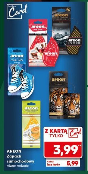 Odświeżacz wild and free Areon mon areon promocja