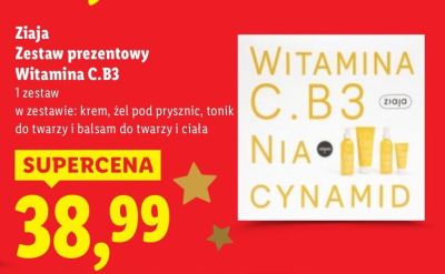 Zestaw prezentowy Witamina C, B3 Ziaja promocja w Lidl