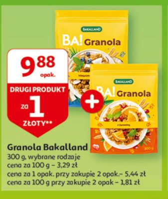 Granola klasyczna z kokosem Bakalland ba! promocja