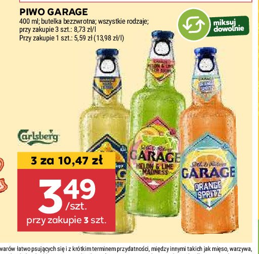 Piwo Garage melon & lime madness promocja