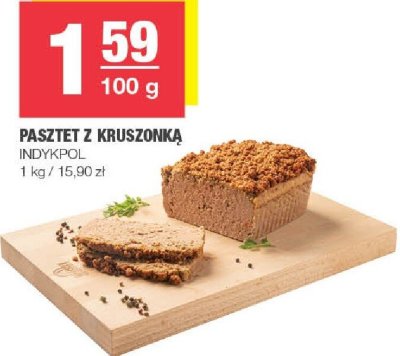 Pasztet z kruszonką Indykpol promocja w SPAR