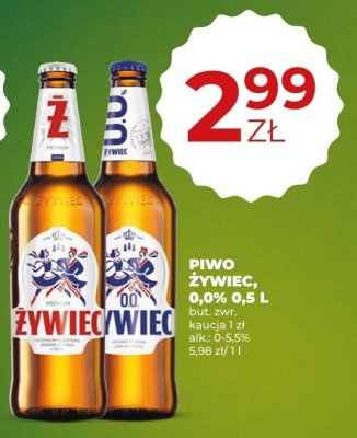 Piwo Żywiec 0,0% 0,5 L promocja w Duży Ben