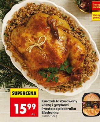 Kurczak faszerowany kaszą i grzybami Prosto do piekarnika  promocja w Biedronka