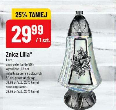 Znicz Lilia promocja w POLOmarket